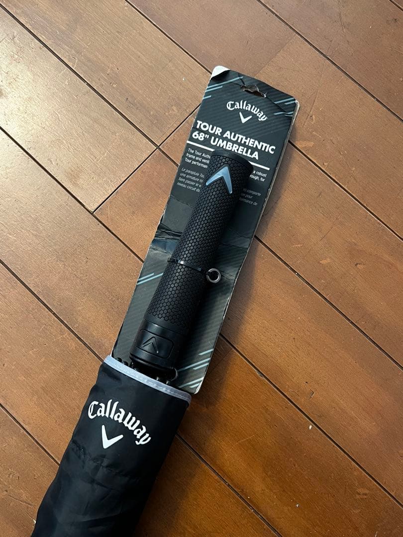 Callaway ゴルフ用傘 黒/白 二色パネルデザイン