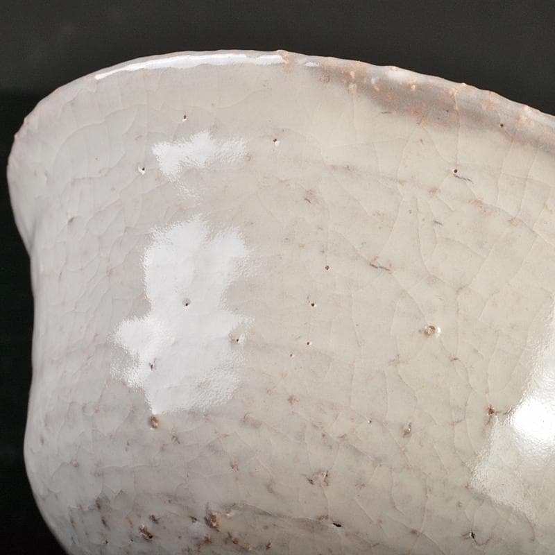 茶道具　萩焼　人間国宝　十代　三輪休雪作　茶碗　共箱　D　R6857