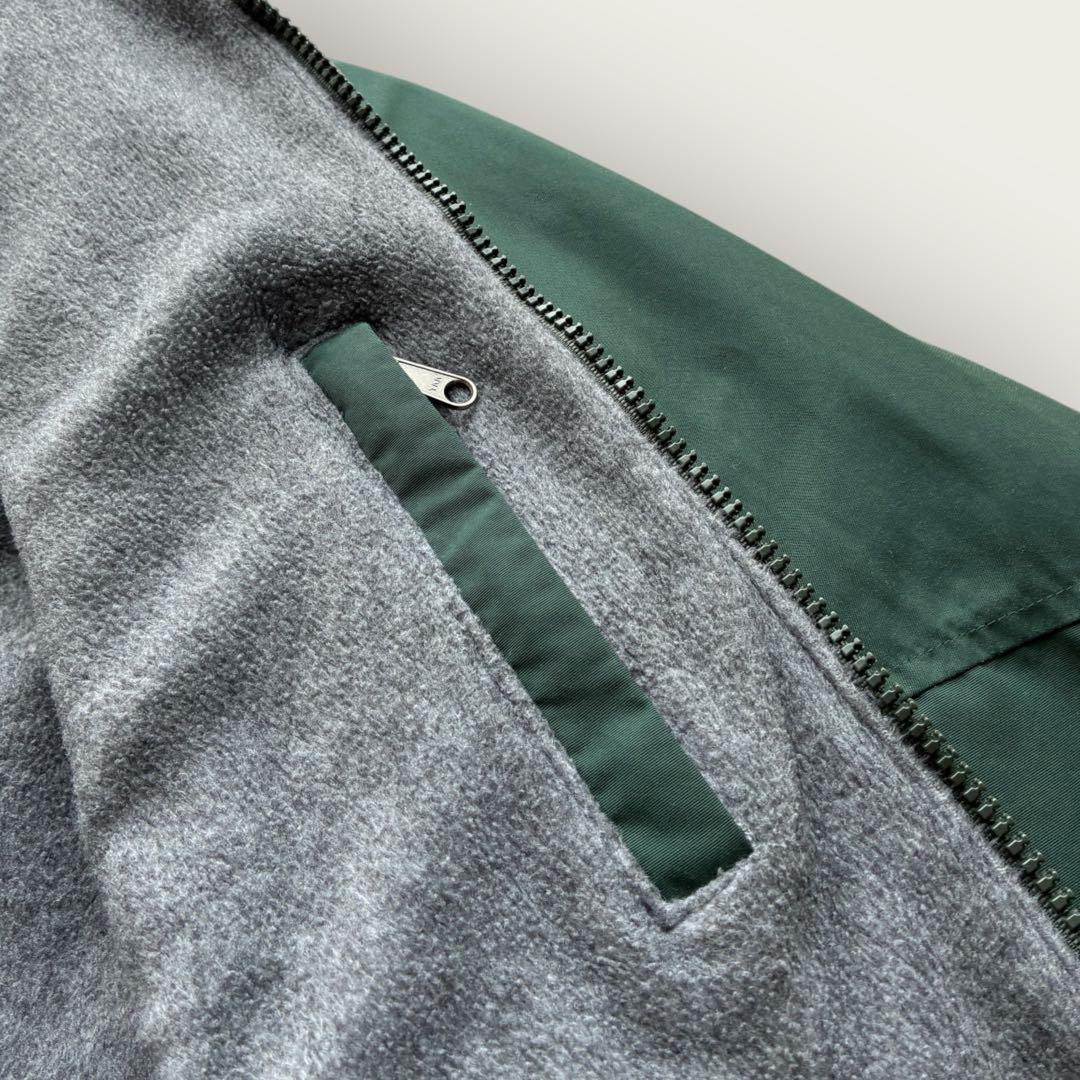 00's J.CREW ナイロンジャケット フリースライニング