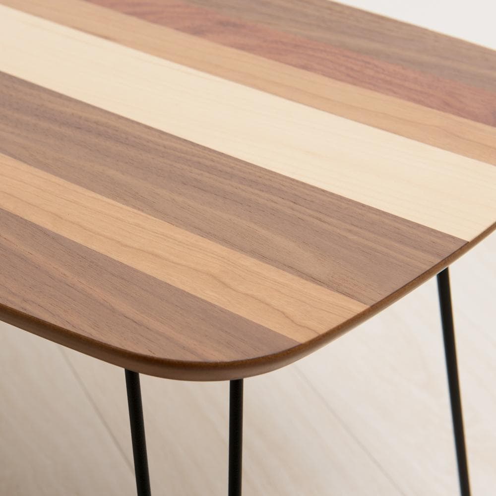 ミックス木材ミニテーブル 幅60cm 折りたたみ