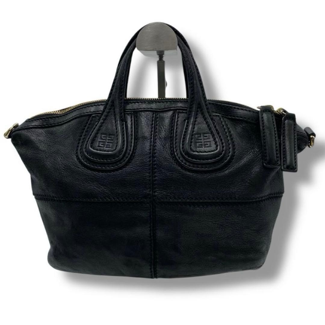 希少 GIVENCHY 4G ロゴ レザー 2WAY バッグ ナインチンゲール