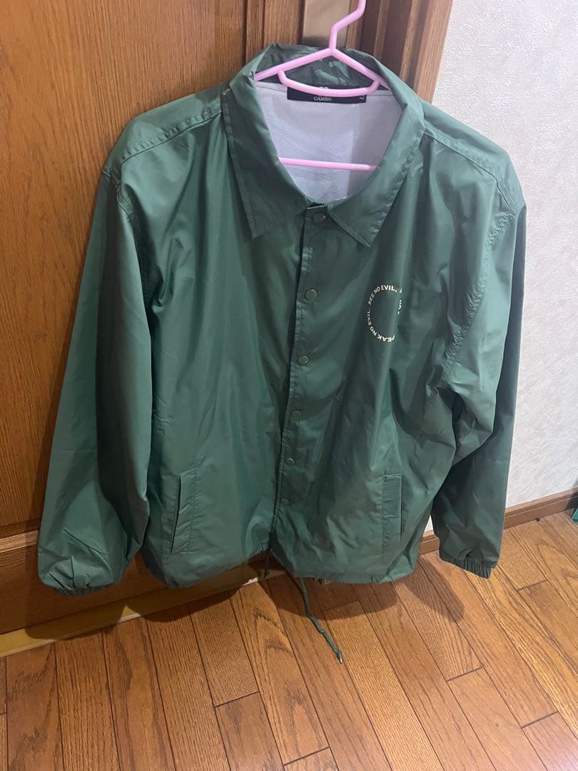グリーンナイロンジャケット CAMBIO