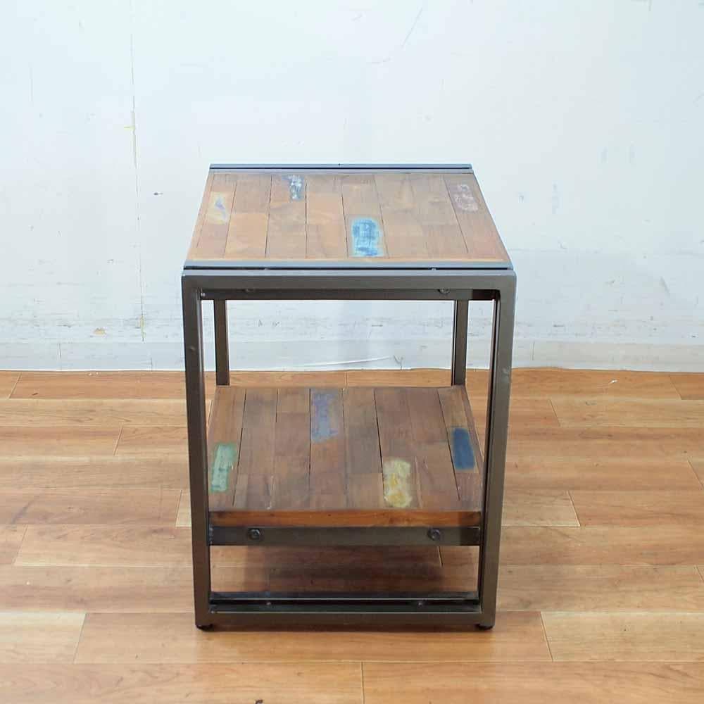 d-Bodhi インダストリアル サイドテーブル 古材×アイアン ディーボディ