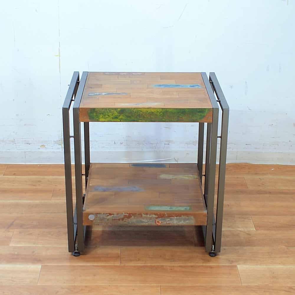 d-Bodhi インダストリアル サイドテーブル 古材×アイアン ディーボディ