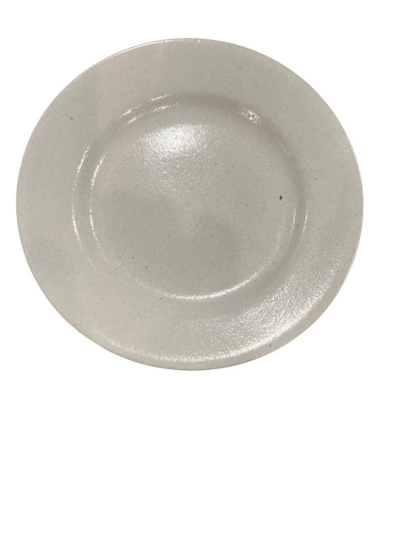 クリーム色 陶器 ケーキスタンド 約20.5cm