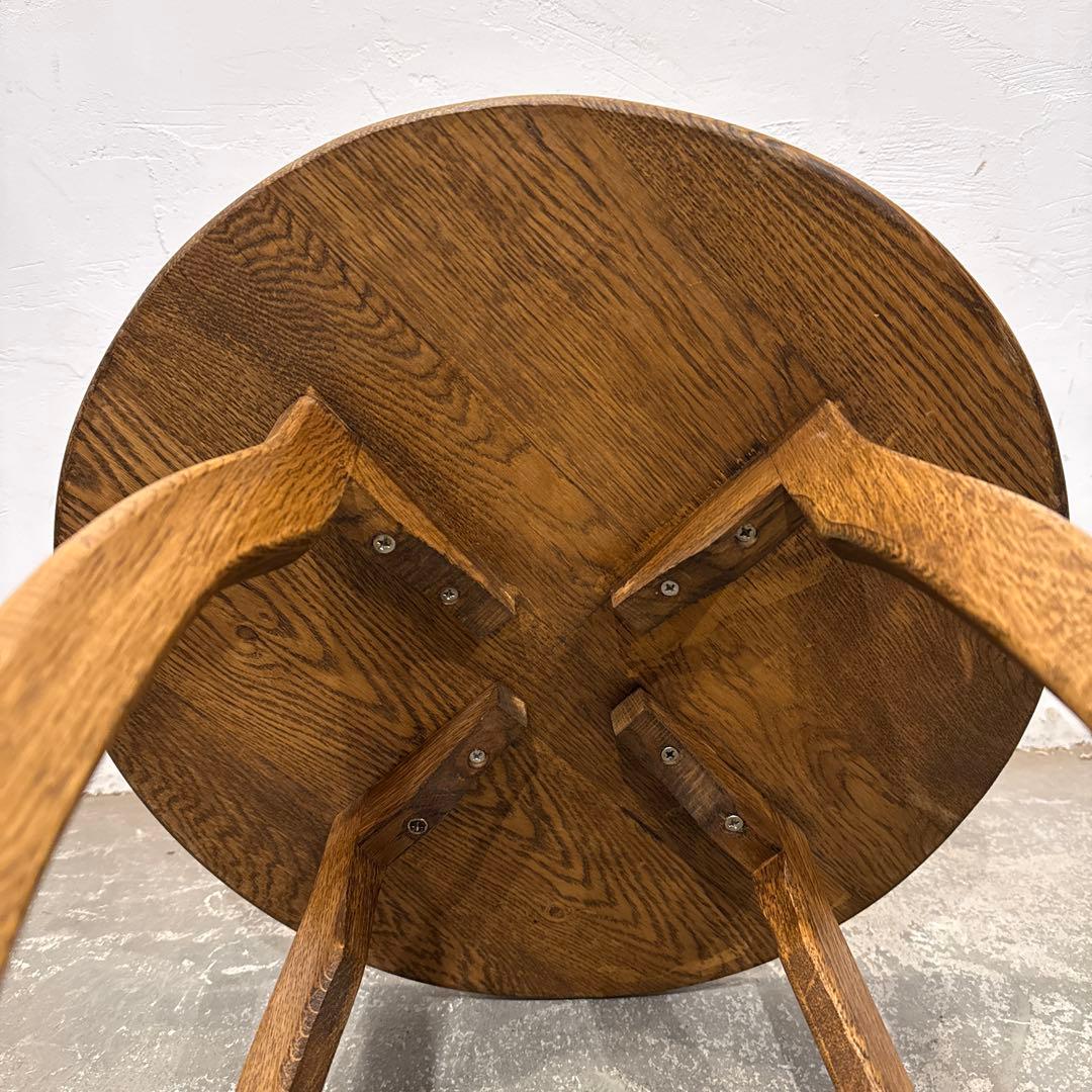 年末年始saleヴィンテージ　木製サイドテーブル　ラウンドテーブル