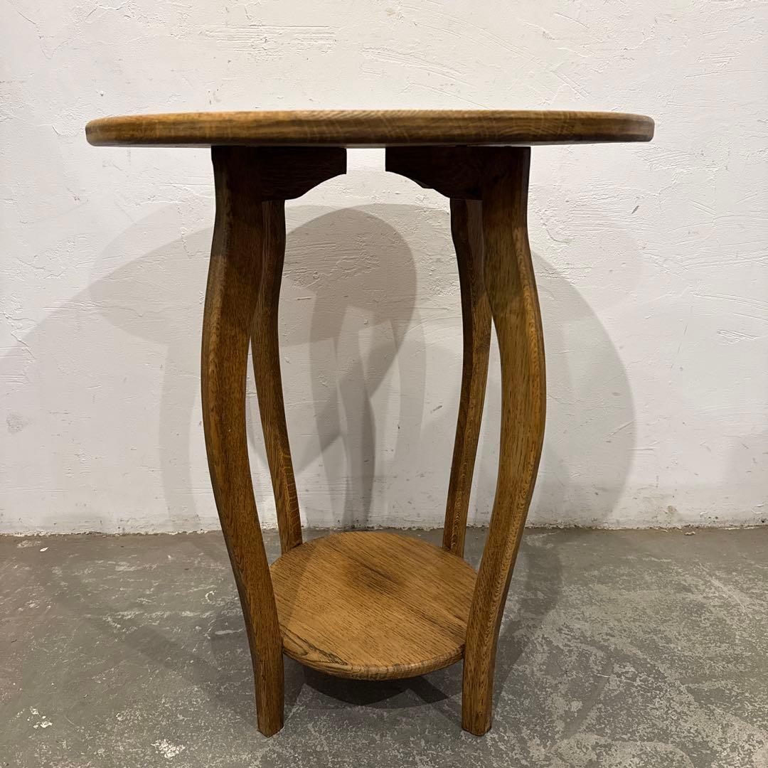 年末年始saleヴィンテージ　木製サイドテーブル　ラウンドテーブル