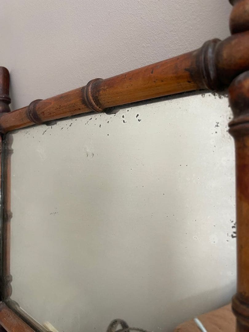 【え13】15 フランス　アンティーク　鏡　壁掛け