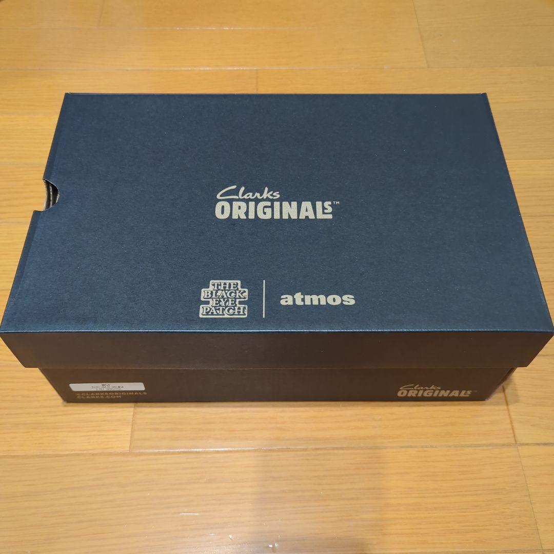 クラークス ワラビー ブラック ヘア オン ブラックアイパッチ アトモス