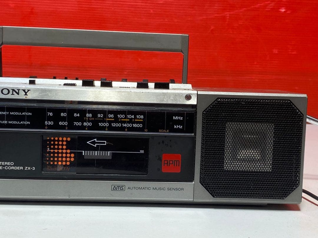 SONY カセットコーダー ZX-3 FM/AMラジオ 日本制