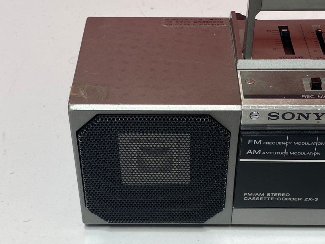 SONY カセットコーダー ZX-3 FM/AMラジオ 日本制