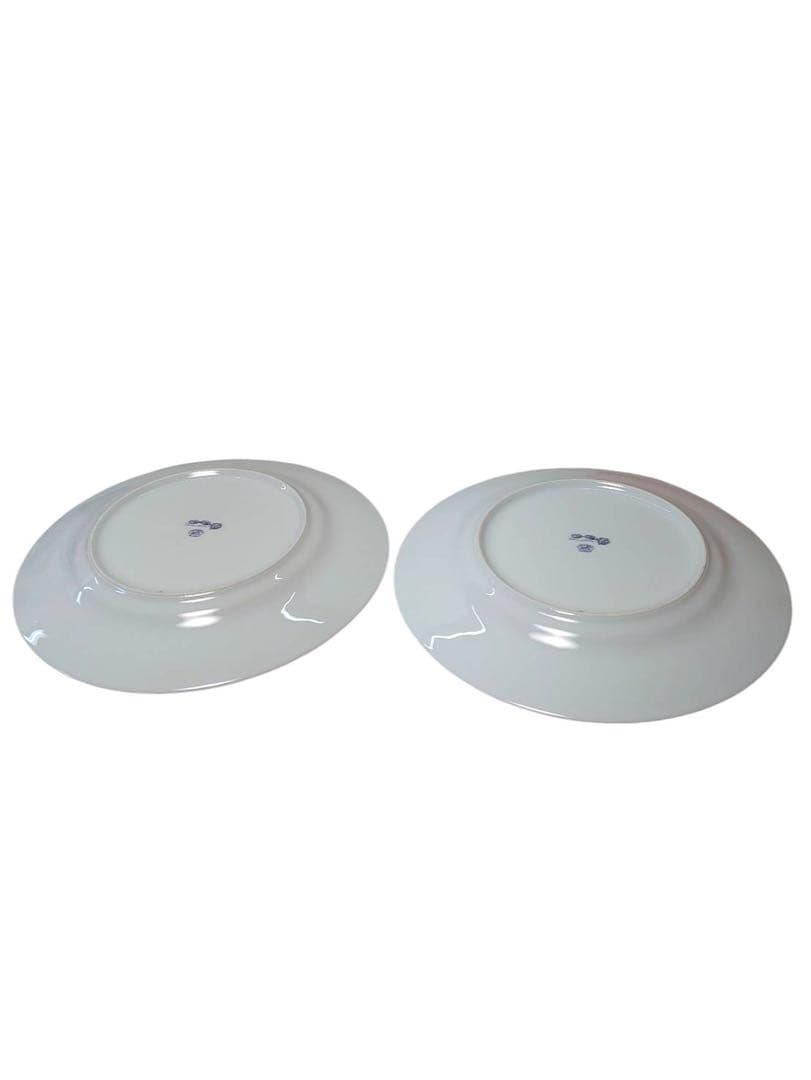 HERMES エルメス シェーヌダンクル ブルー 27cm ペアプレート