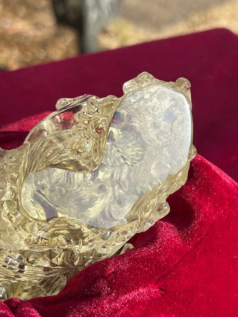 最高品質シトリン龍玉持西に金運パワ透明度が高く龍の一刀彫り‼️大特価SALE中