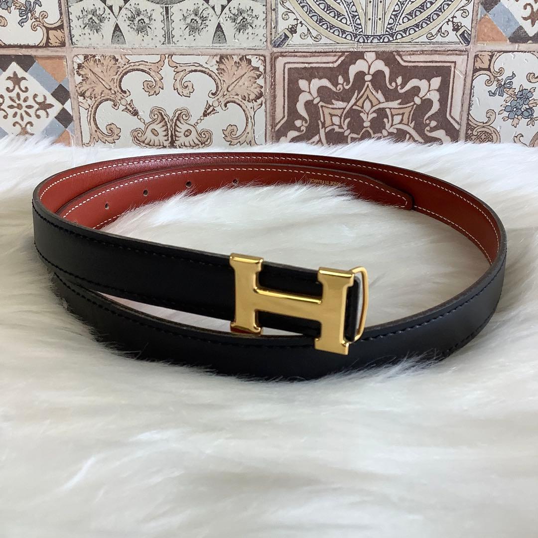 エルメス コンスタンス Hバックル ベルト 美品 レザー リバーシブル 正規品