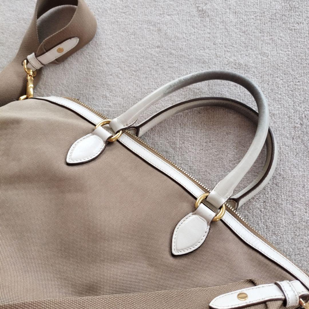 PRADA　プラダ　ロゴジャガード　ハンドバッグ　2WAY