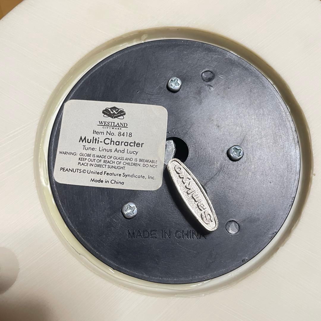 WESTLAND スヌーピー オルゴール スノードーム 限定 希少 ピーナッツ