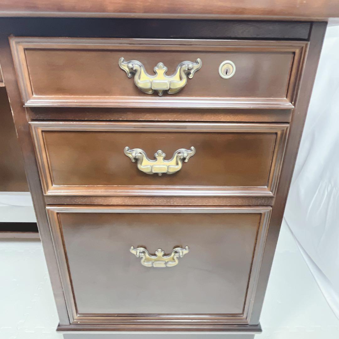 Karimoku カリモク 書斎机 デスク コロニアル ブラウン