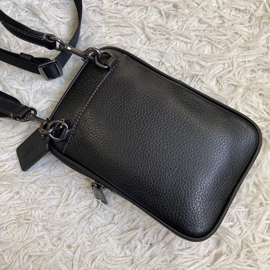 未使用保管品 コーチ ショルダーバッグ エイデンクロスボディ ペプルドレザー