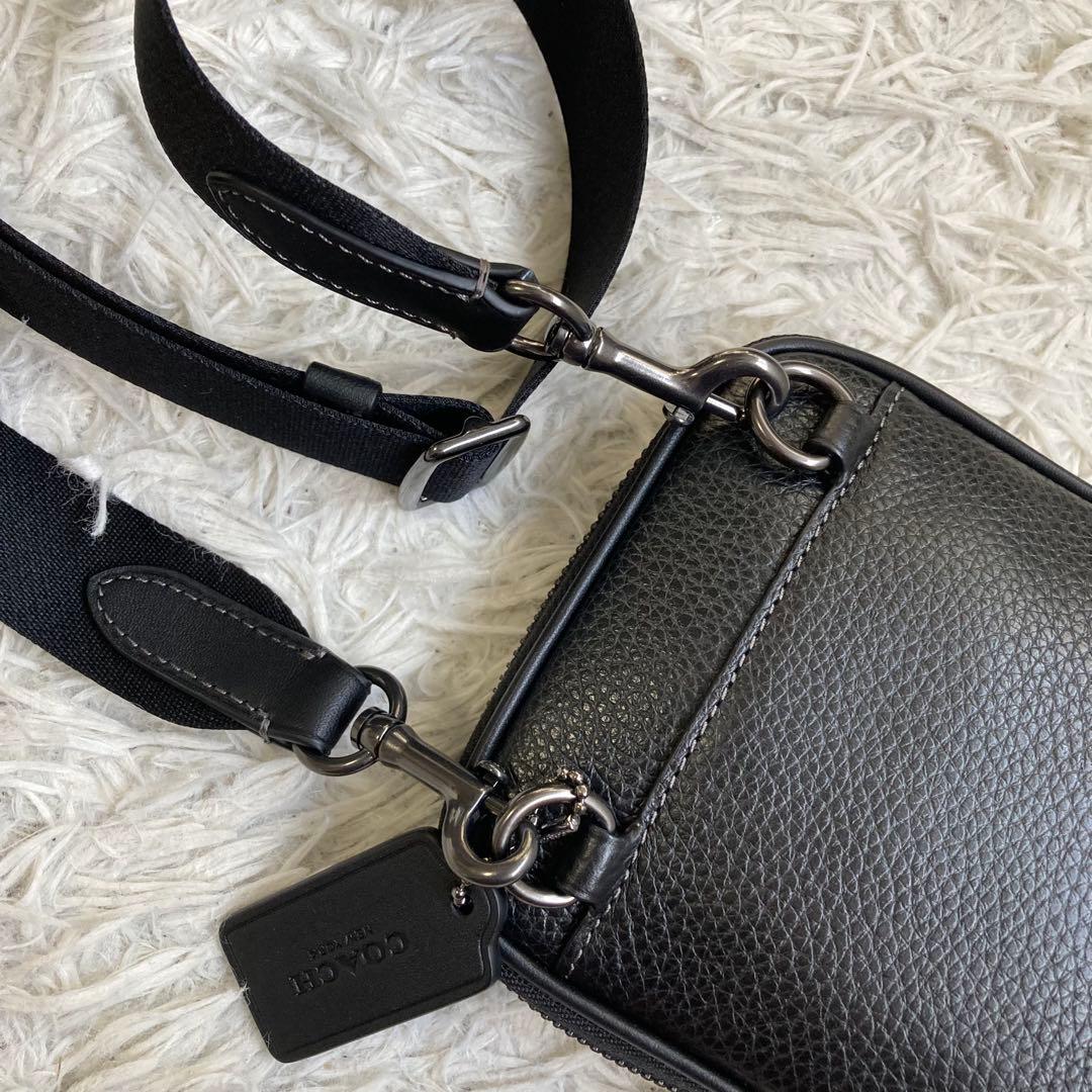 未使用保管品 コーチ ショルダーバッグ エイデンクロスボディ ペプルドレザー