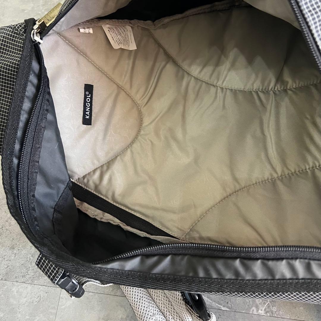 美品　kangol sling bag y2k スリングバッグ 格子柄 テック系