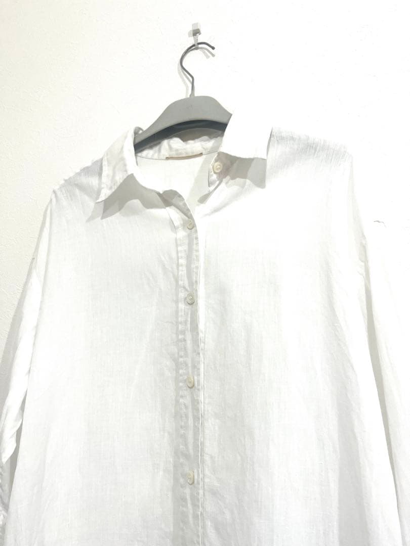 ドゥーズィエムクラス　2025SS Linen シャツ　白