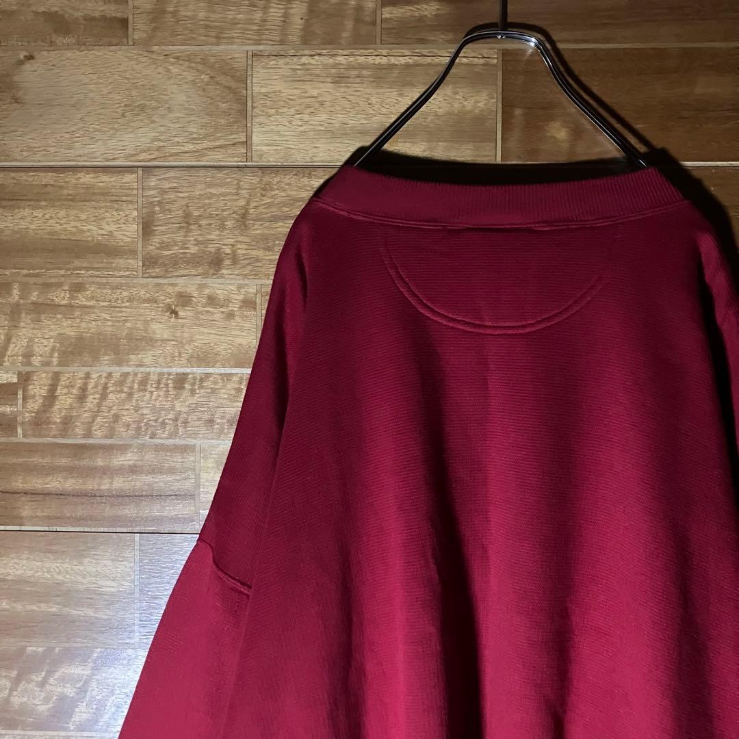 adidas 白タグ　80s スウェット　F192 赤　白　ビッグロゴ　XL程