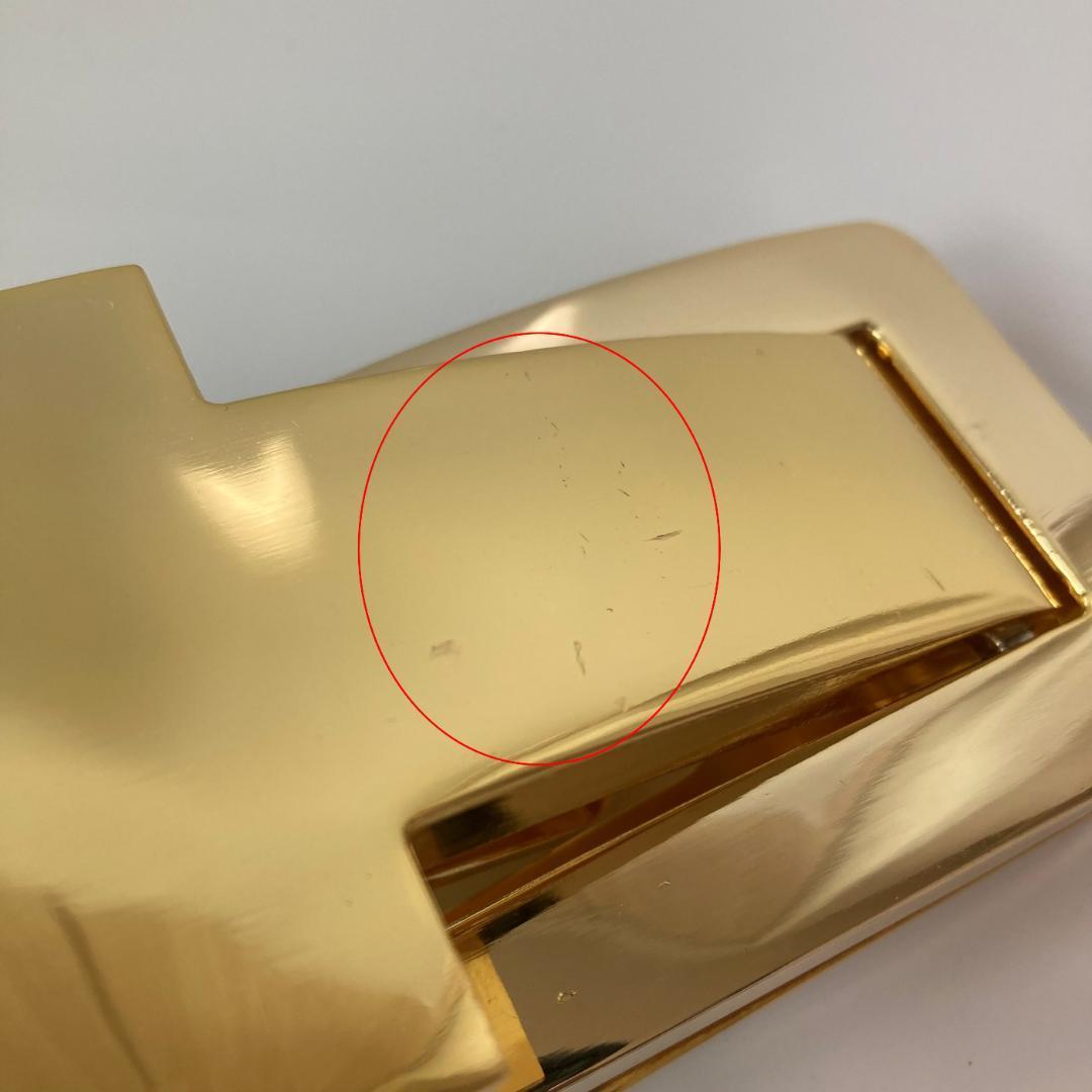 【訳あり】 パワーベルト レバーアクション 本革 グレー×ゴールド 可変式