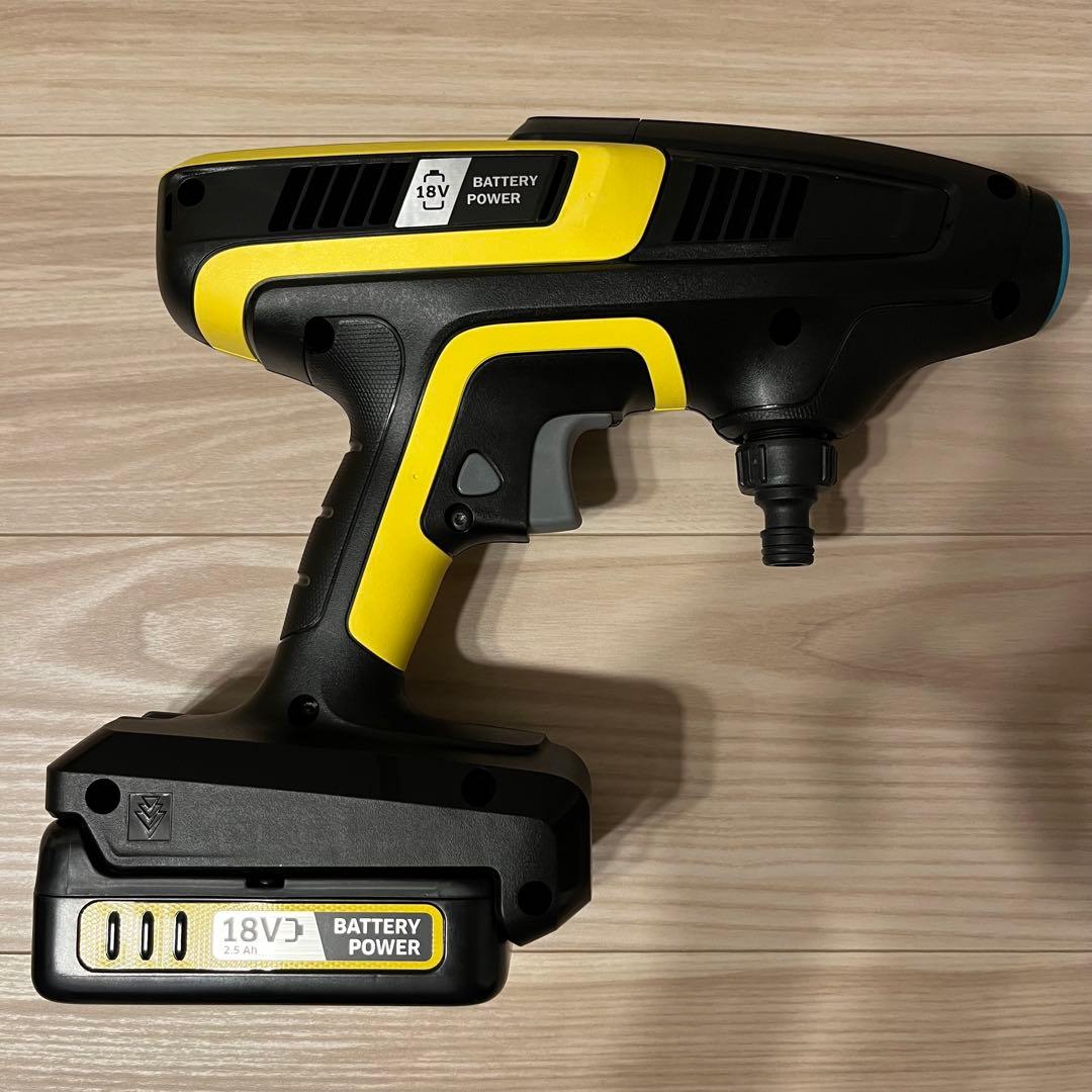 ケルヒャー KHB6 高圧洗浄機・バッテリー・急速充電器・ホース・バケツセット