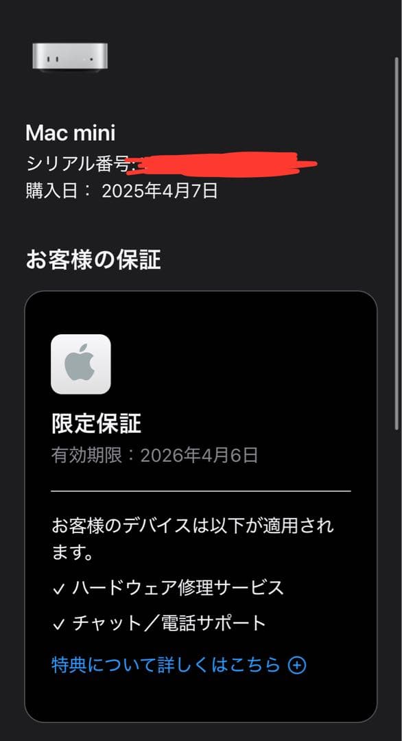 Mac mini M4 16GB 256GB (2024) 箱ケーブル付き