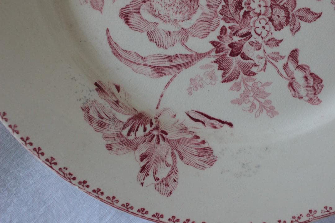 【B】2枚セット【サルグミンヌ】フォンタンジュプレート /フランスアンティーク