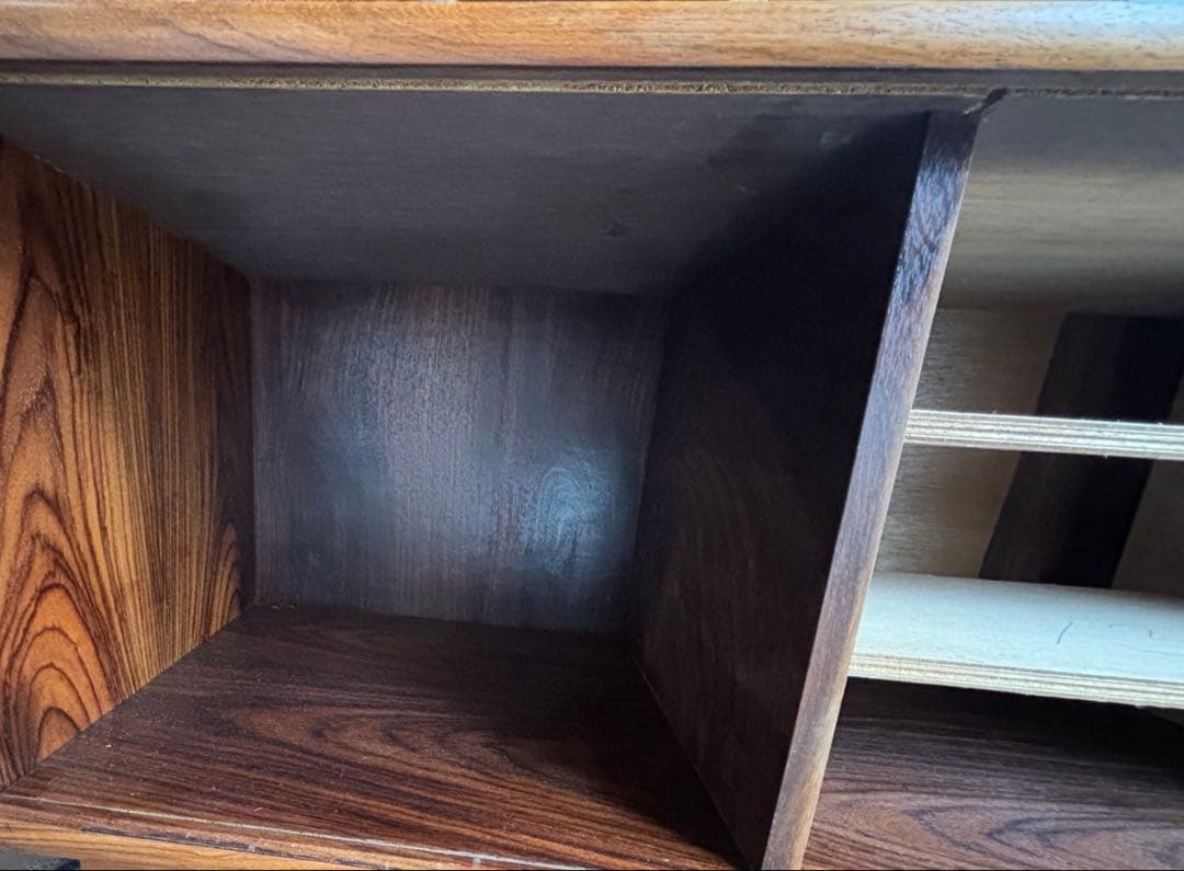 木製ガラス扉キャビネットサイドボード飾り棚ヴィンテージ引き出し付きレア商品