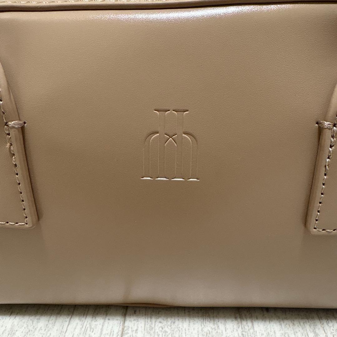 本日限りお値下中❗️herlipto ロゴミニボストンバッグ ベージュ