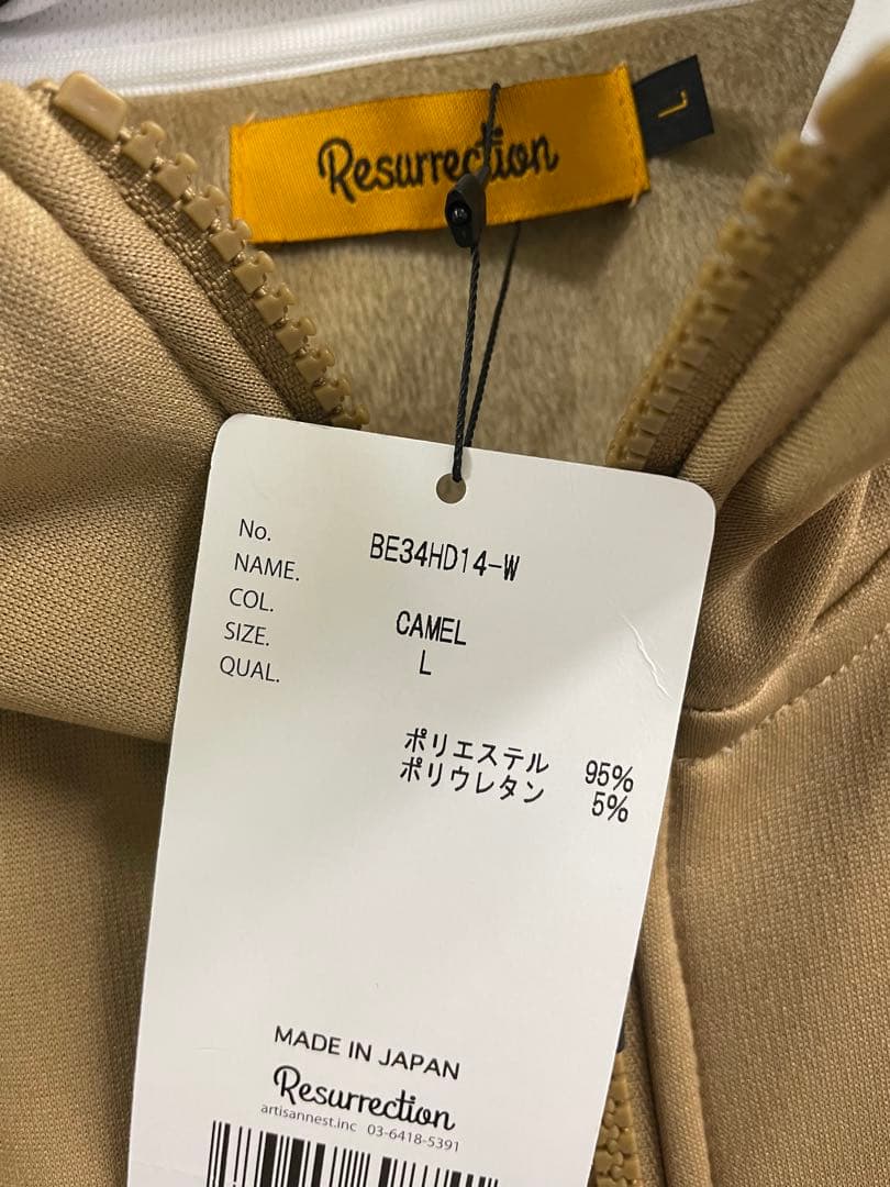 レザレクション　新品　Lサイズ キャメル　パーカー
