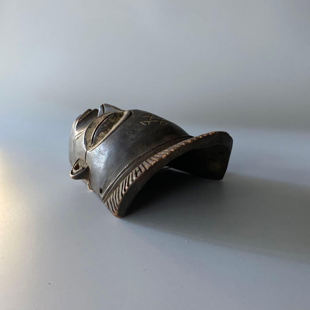 アフリカ 木彫り マスク 骨董 チョクウェ族 アンティーク お面 芹沢銈介