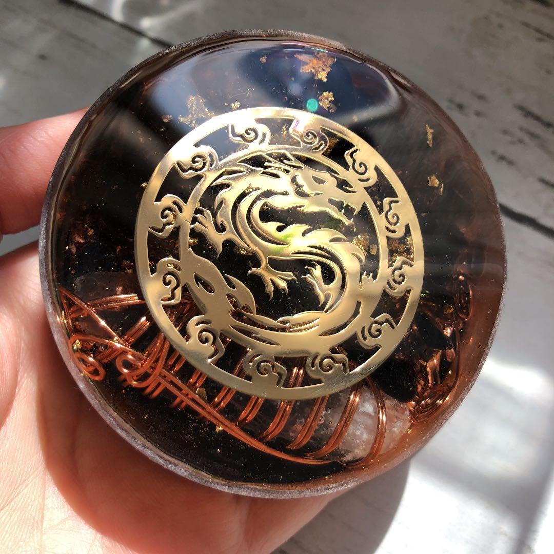 【魔除け】鳳凰のオルゴナイト　【御守り】