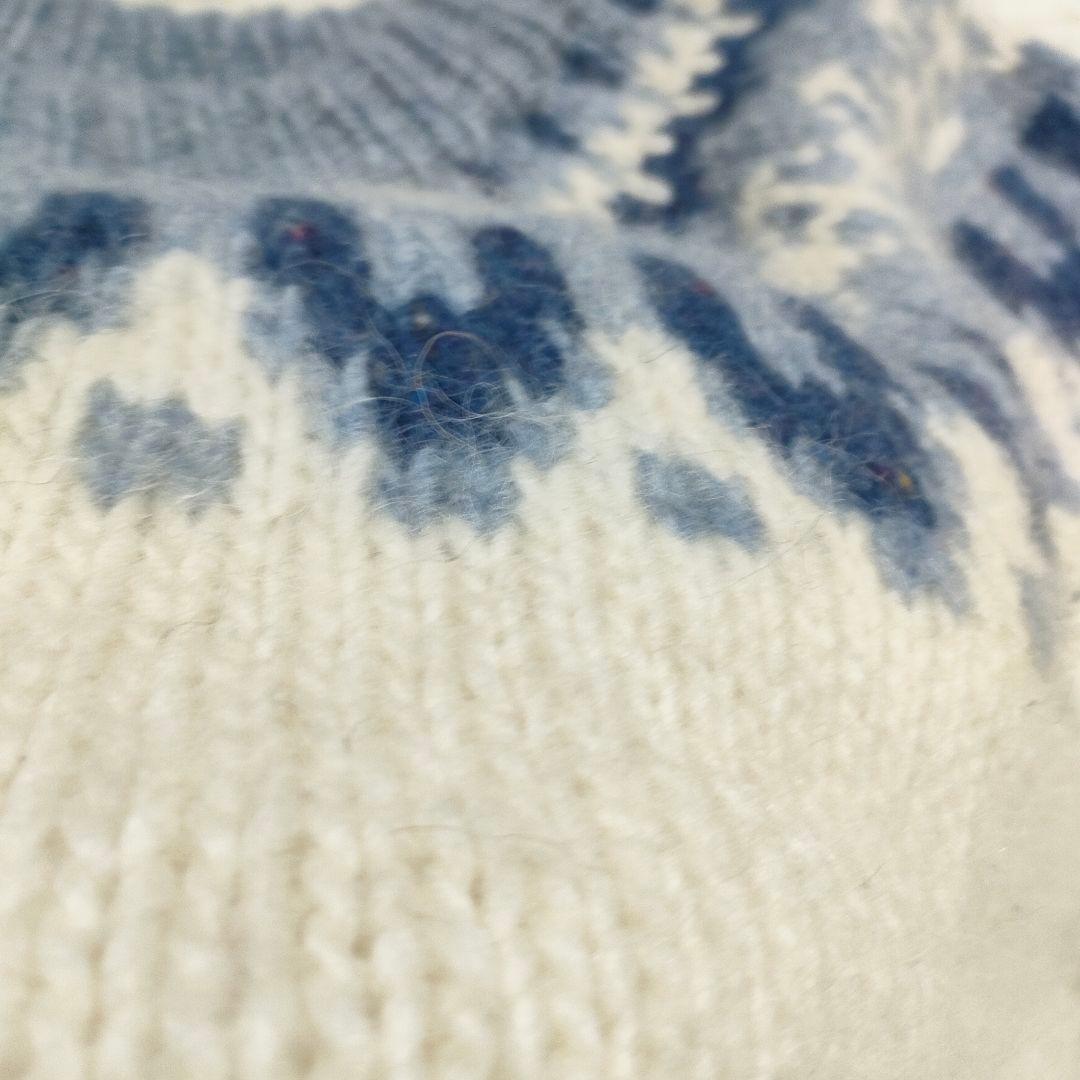 シェットランド　セーター　ノルディック柄　肉厚ピュアウール100%　XL〜XXL