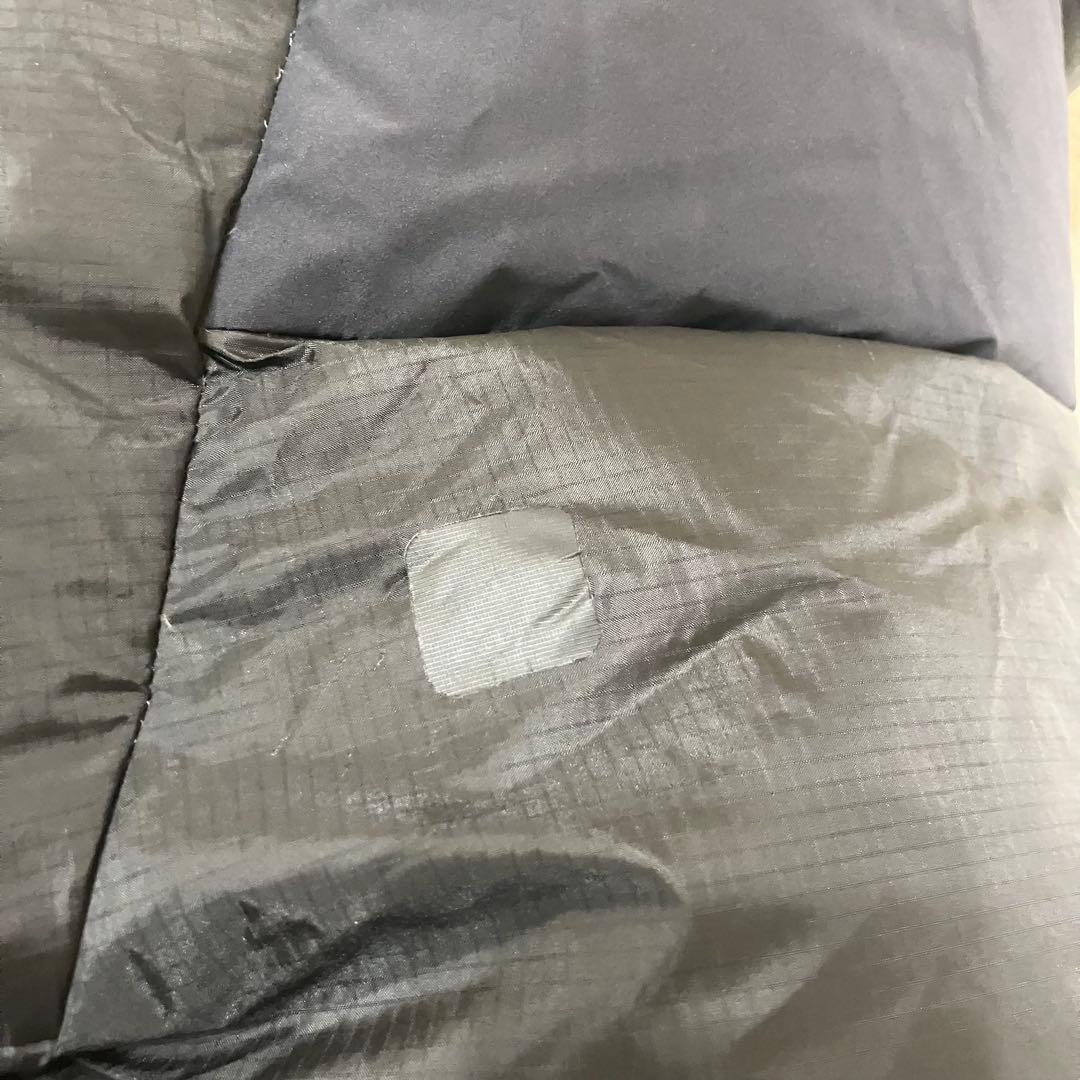 訳あり XL ノースフェイス ウィンドストッパーヌプシ ダウンジャケット 黒