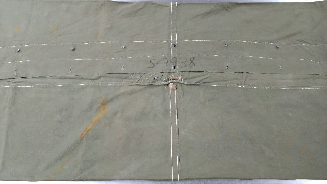 アメリカ軍 USパップテント幕のみ シェルターハーフ 軍幕②