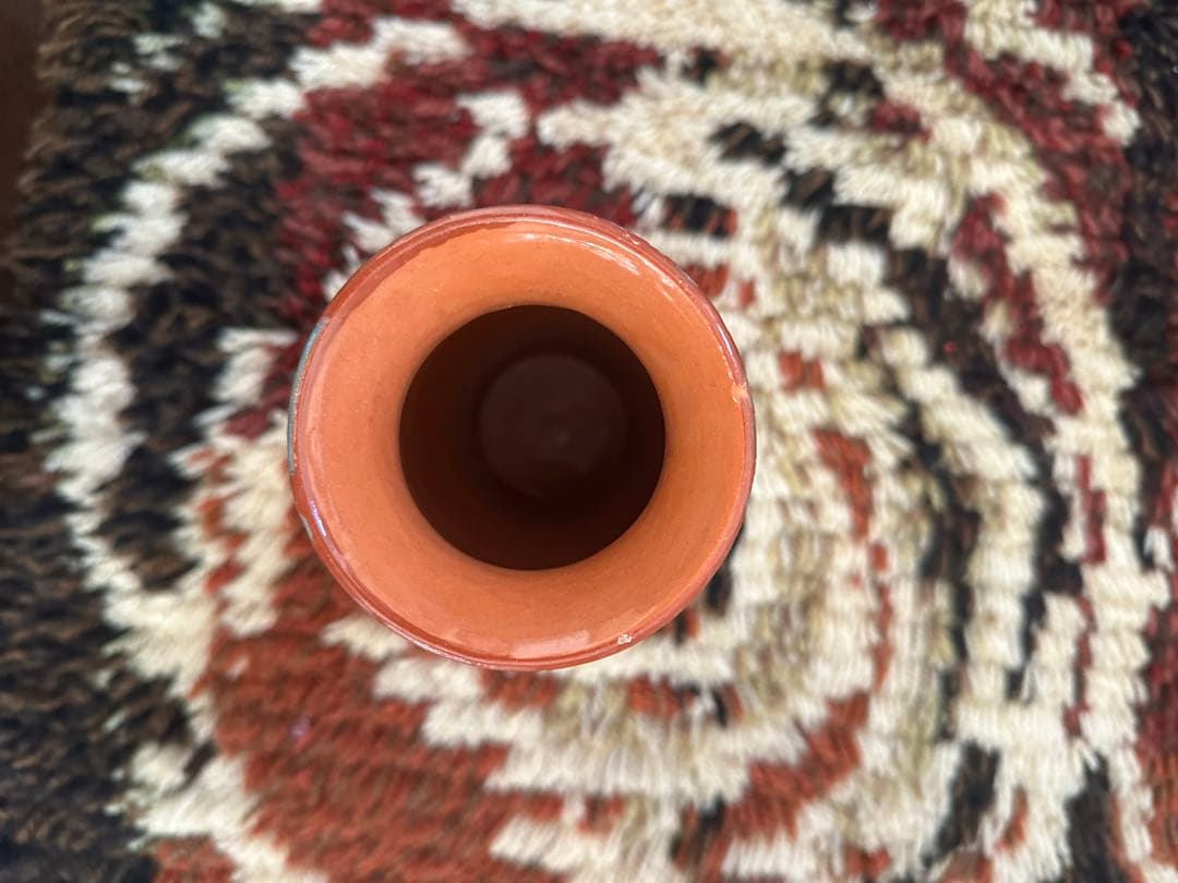 チェコで購入ブルガリアトロヤン陶器　花瓶