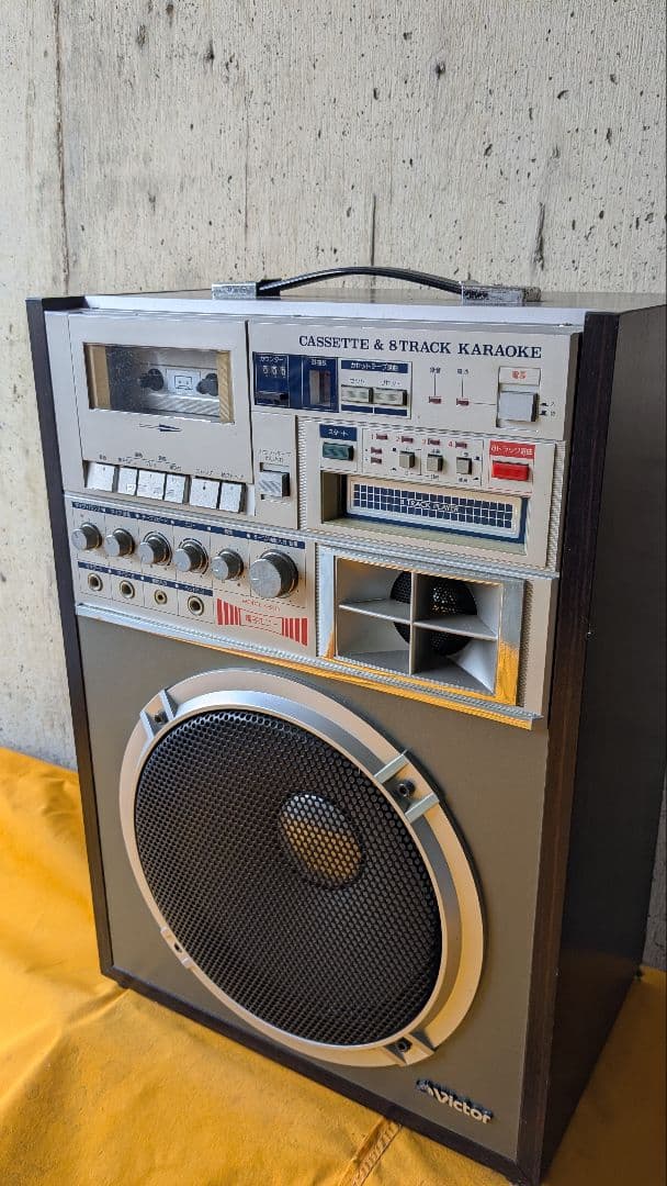 昭和レトロカラオケBOX&カセットデッキ2点セット