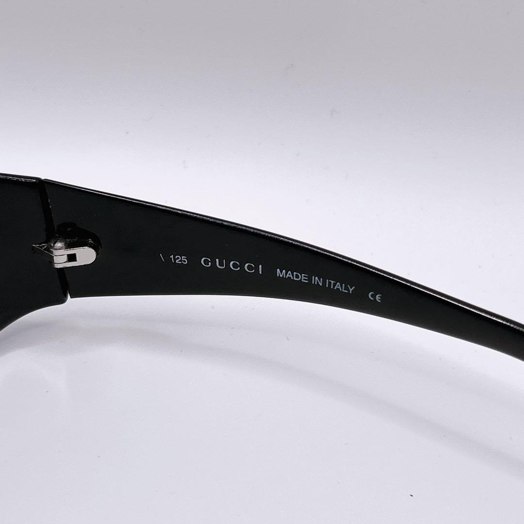 希少✨グッチ サングラス サイドロゴ Gロゴ ブラック ゴールド
