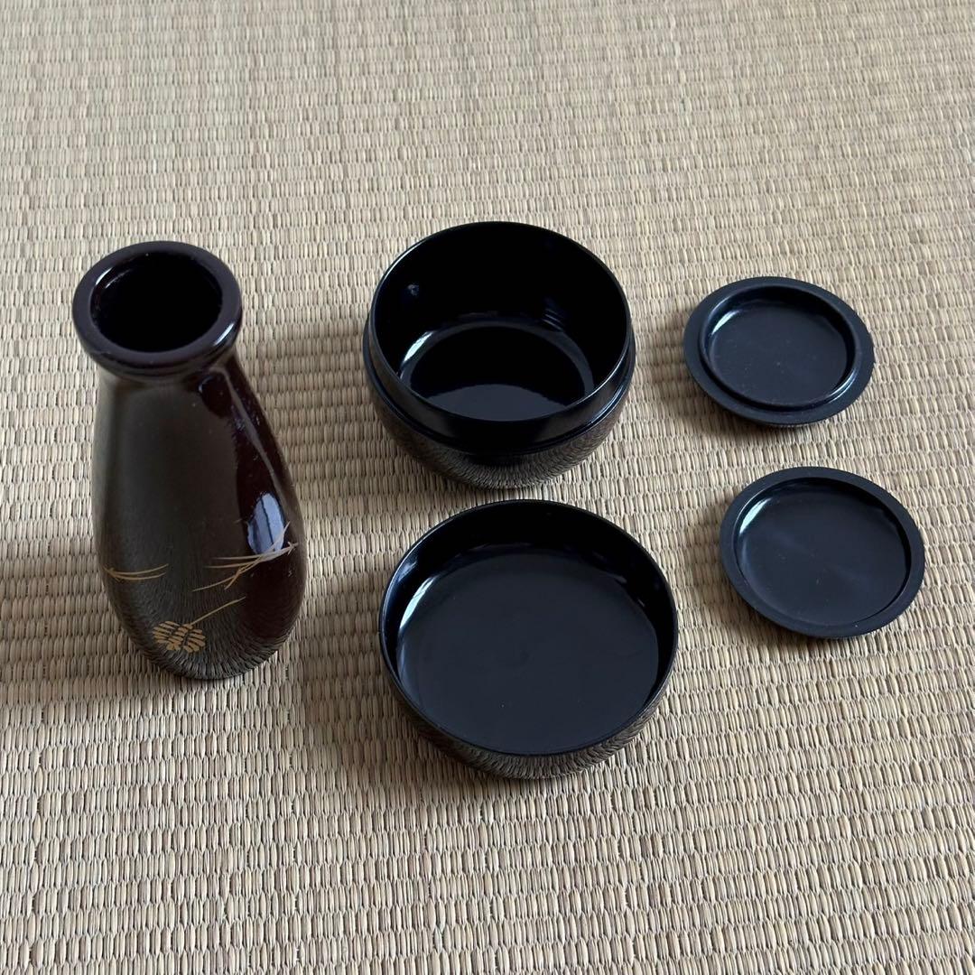 美品【桐溜 利休箱 仁清写3点セット付】佐々木麗峰 田中香泉 利休形茶箱 茶道具