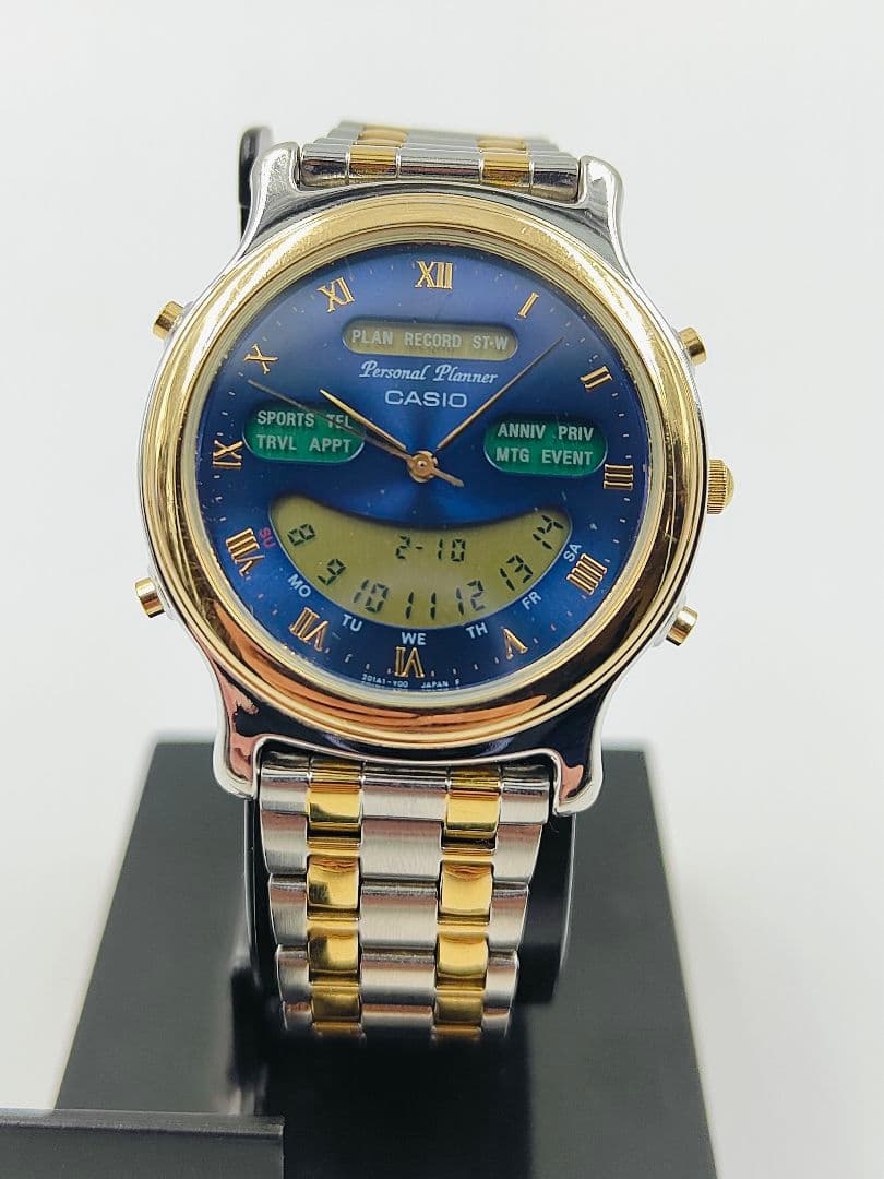 CASIO IA-1110 デジタルとアナログ腕時計