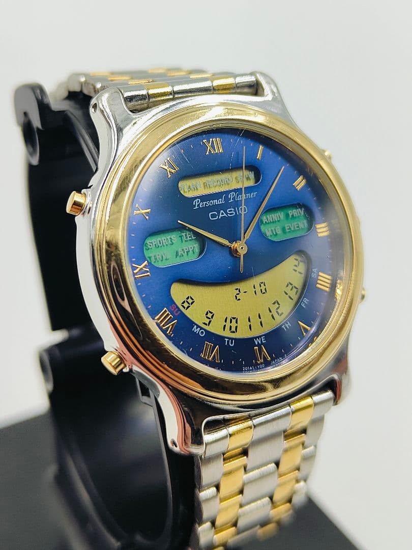 CASIO IA-1110 デジタルとアナログ腕時計