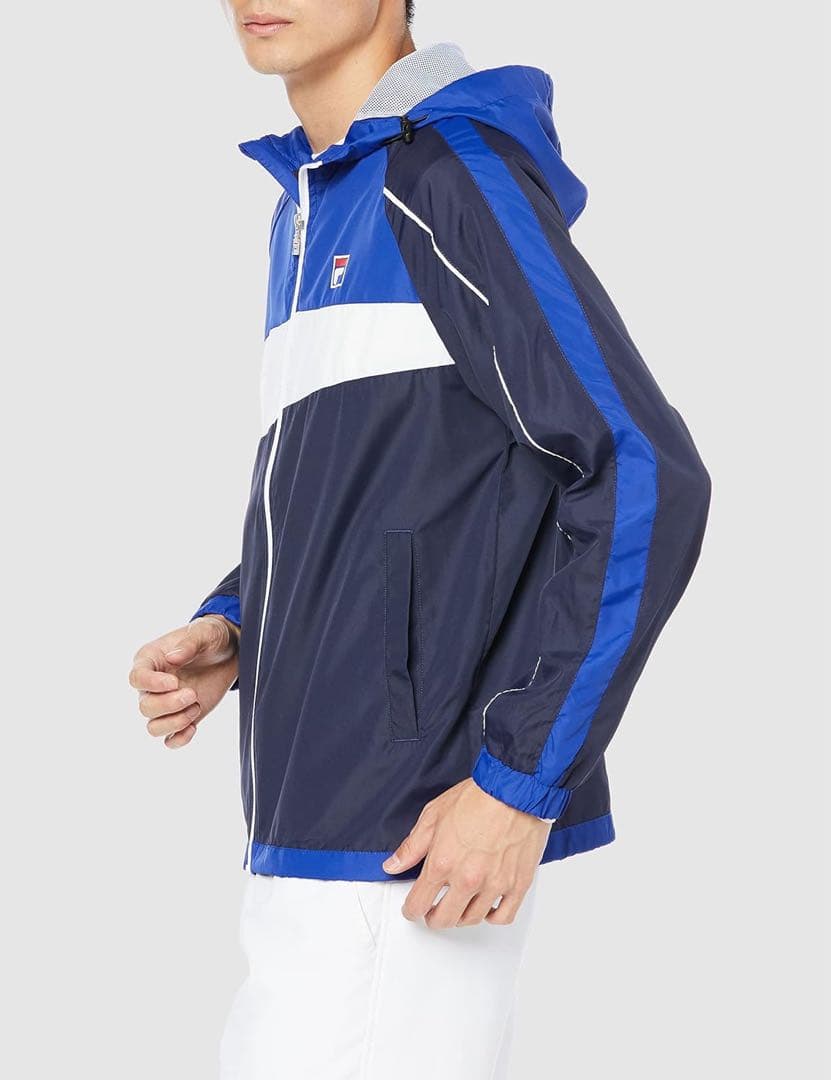 FILA フィラ ウィンドアップパーカージャケット VM7013青 メンズM新品