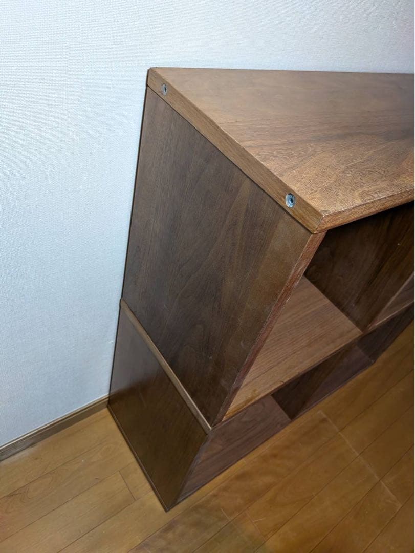 ■送料込■無印 スタッキングシェルフ 2×2 木製家具 棚 ラック収納MUJI