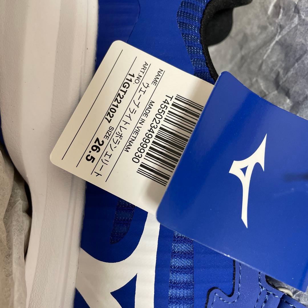 ミズノ　トレーニングシューズ ブルーホワイト