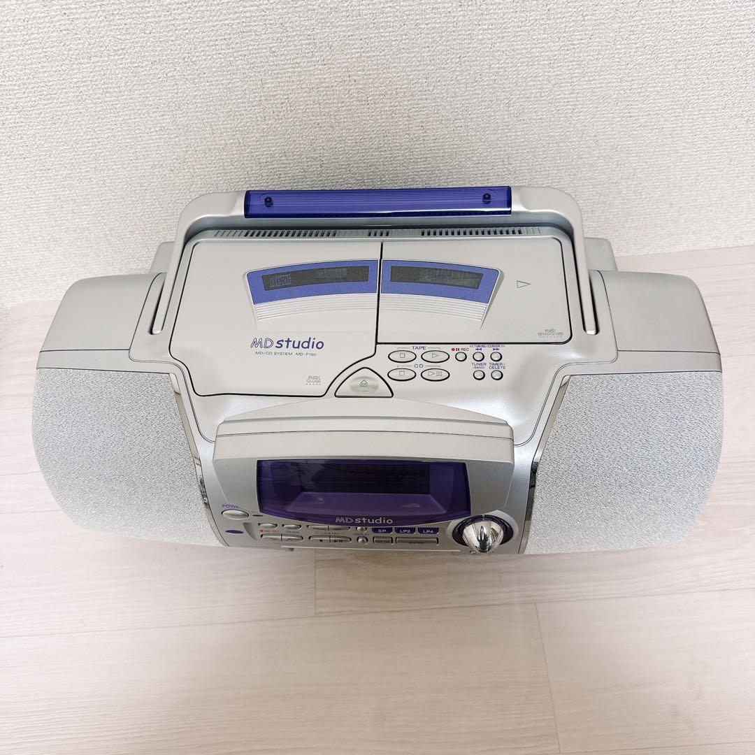 2356【SHARP】 MD MD-F150 CDラジカセ 動作品