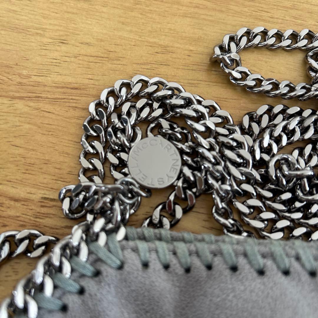 ステラマッカートニー ファラベラ タイニー トートバッグシルバーショルダーバッグ