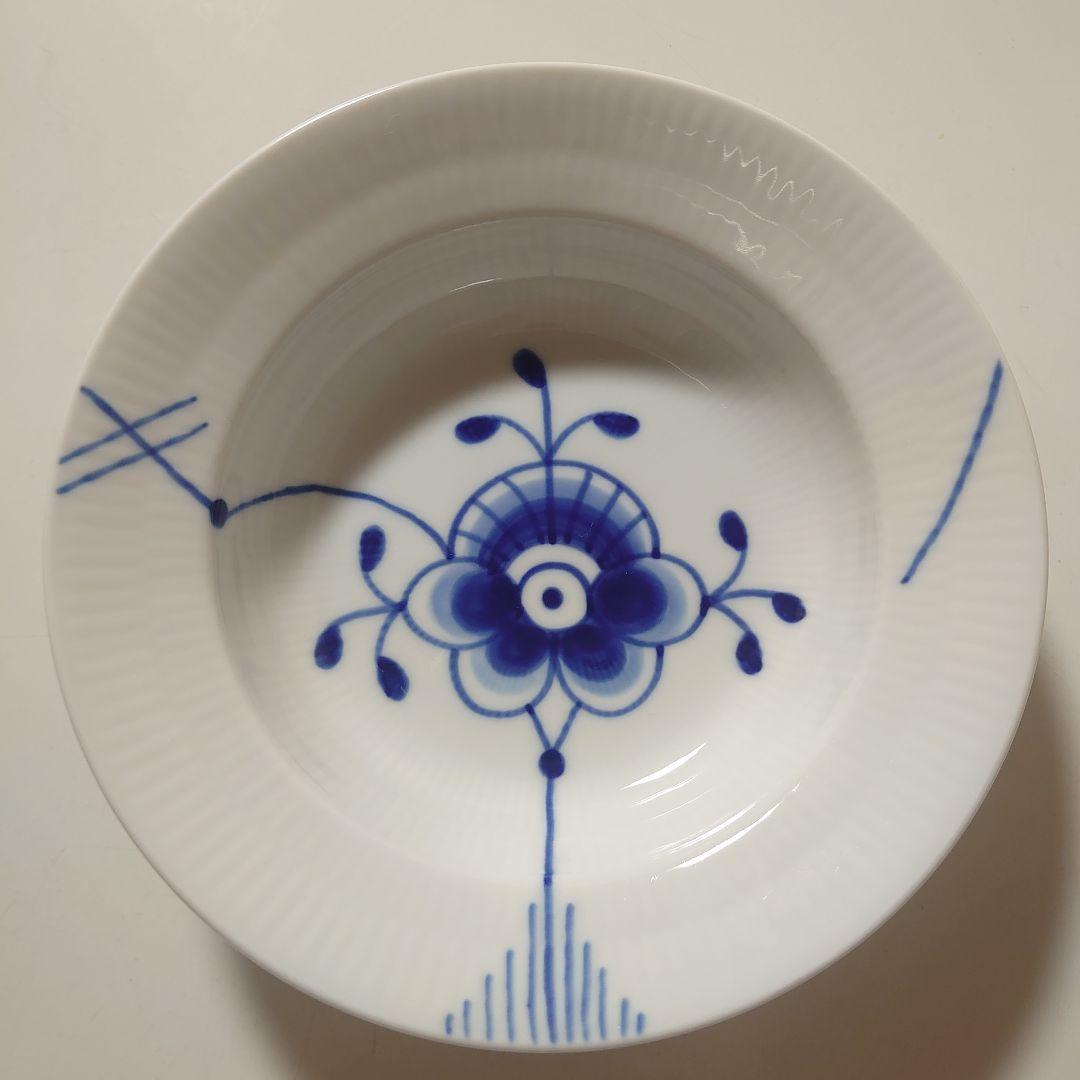 【12/23まで】ロイヤルコペンハーゲン ブルーフルーテッドメガ　深皿セット